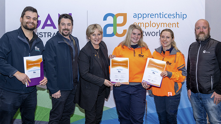 FHR apprentices working underground on Metro Tunnel project
