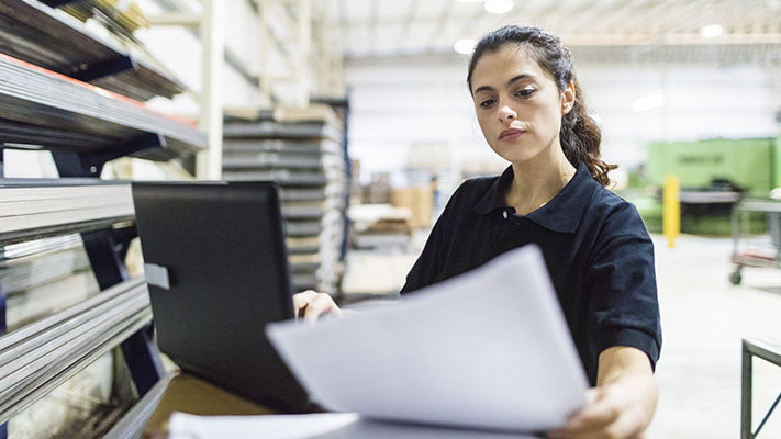 Confident professional prepared to pitch services in any situation
