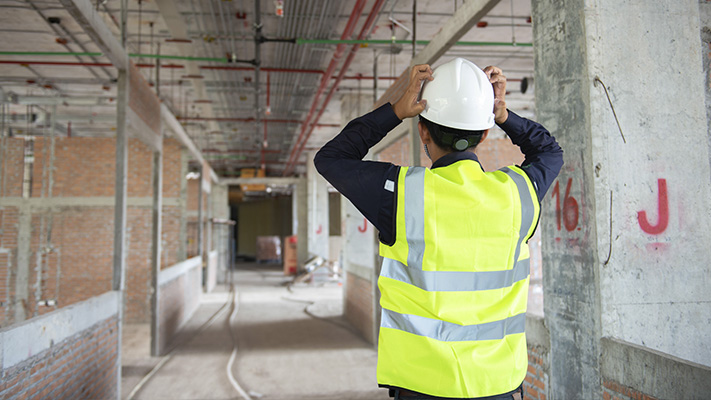 Manager supporting employee mental health in the workplace